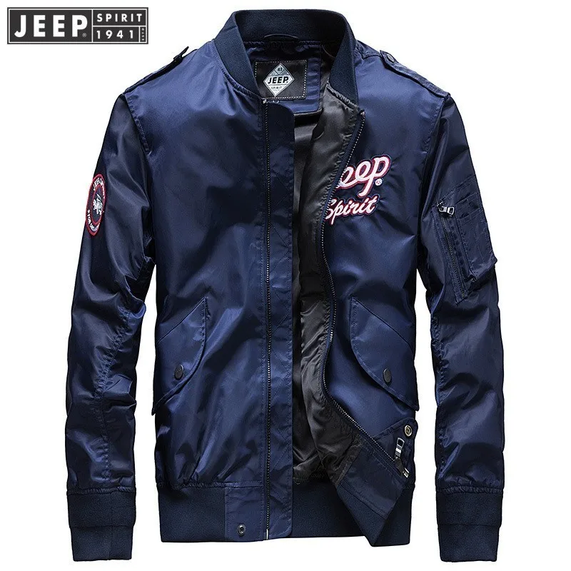 JEEP SPIRIT 2018 Autumn Spring Brand Cargo Jackets Coat Brand Stand Collar Bomber Clothes Long Sleeve Solid Color Fashion Jacket
JEEP SPIRIT 2018 Autumn Spring Brand Cargo Jackets Coat Brand Stand Collar Bomber Clothes Long Sleeve Solid Color Fashion Jacket