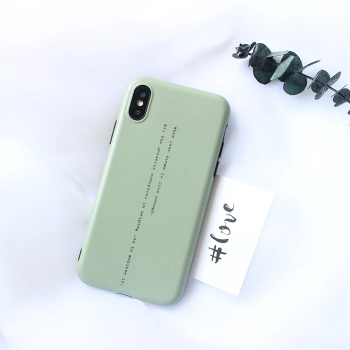 inspiring words painted phone cases For iphone 8 case Matte soft silicone cover For iphone 6 6s 7 8plus xs xr xs max x Fundas
inspiring words painted phone cases For iphone 8 case Matte soft silicone cover For iphone 6 6s 7 8plus xs xr xs max x Fundas