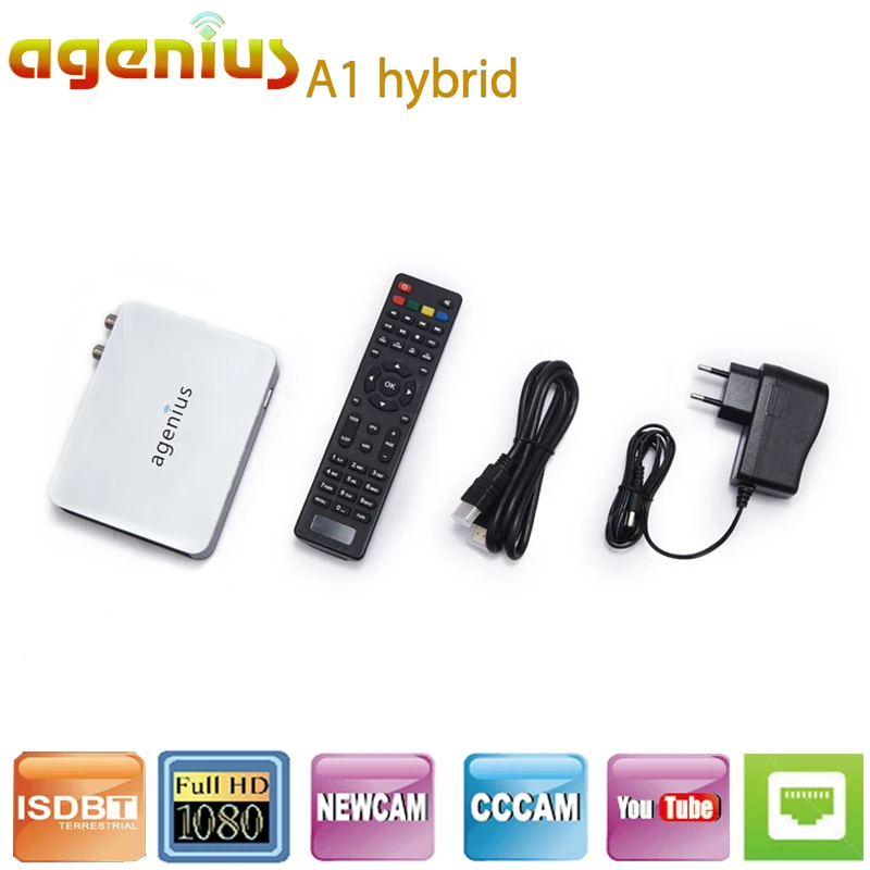 A1 Hybrid DVB-S2 HD Digital Satellite Set Top Box Support YouTube IPTV CCCAM TV Receiver + USB WIFI for Spain Brazil
A1 Hybrid DVB-S2 HD Digital Satellite Set Top Box Support YouTube IPTV CCCAM TV Receiver + USB WIFI for Spain Brazil
