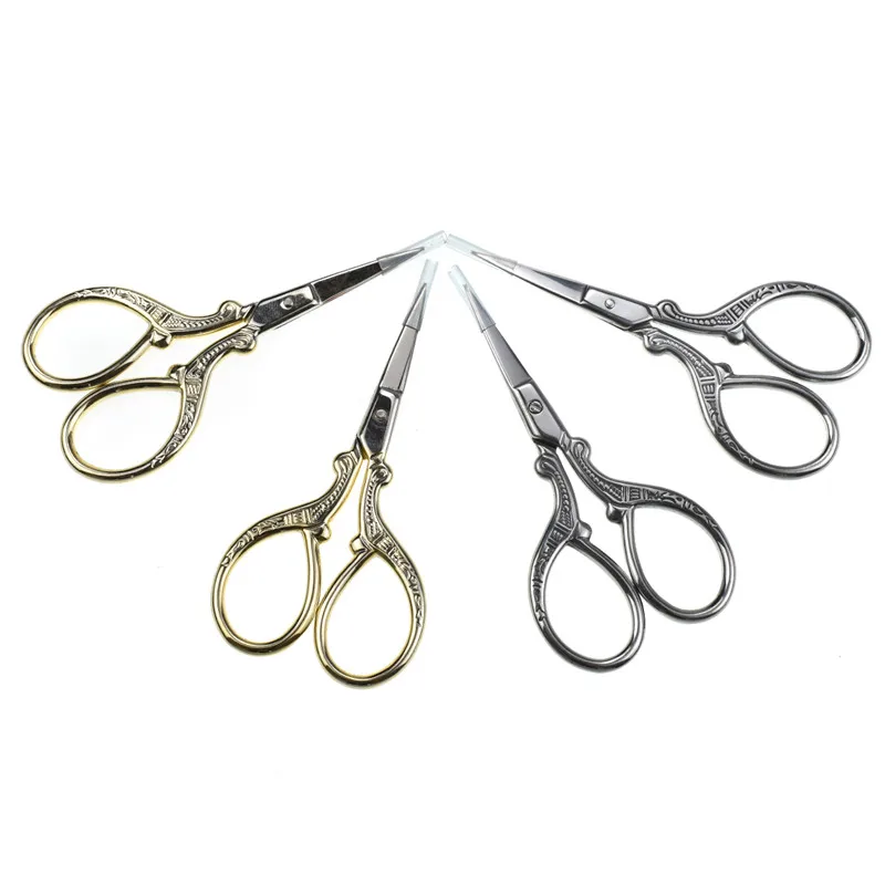 Small Cross Stitch Scissors Gold Silver Color Embroidery Sewing Scissors Women Tailors Handcraft Scissors DIY Tool Accessories (1)