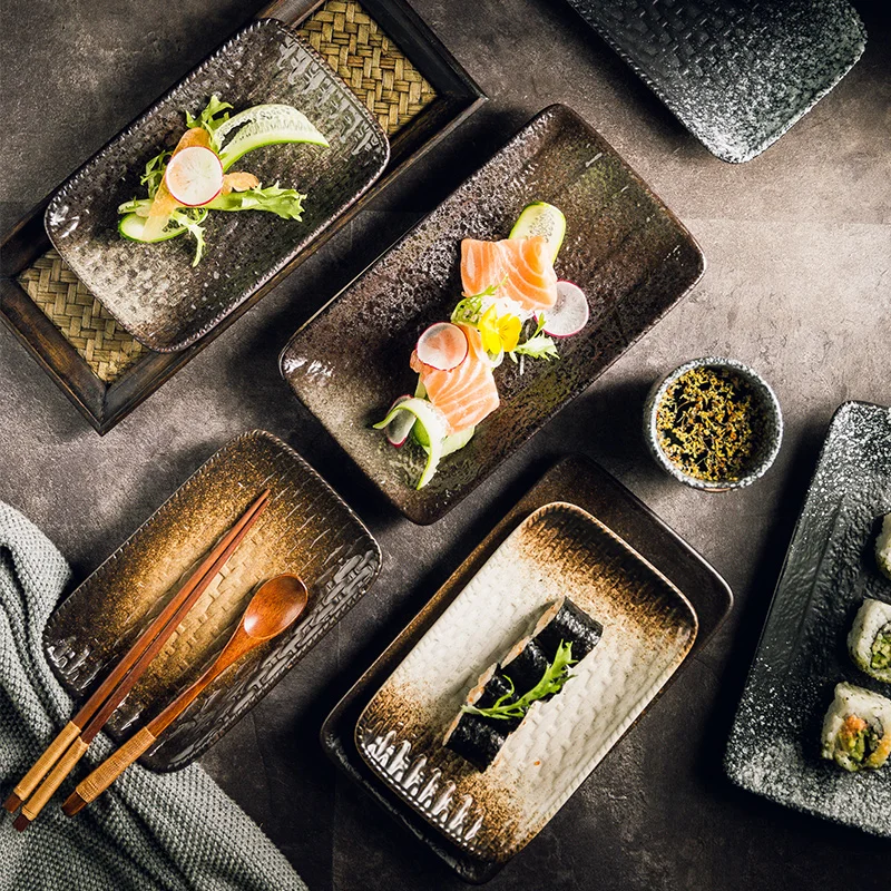 EECAMAIL Creative Japanese Style Ceramic Tableware Sushi Dish Dishes Plate Sashimi Dish Bread Plate Long Plate Cold Dish Plate
EECAMAIL Creative Japanese Style Ceramic Tableware Sushi Dish Dishes Plate Sashimi Dish Bread Plate Long Plate Cold Dish Plate