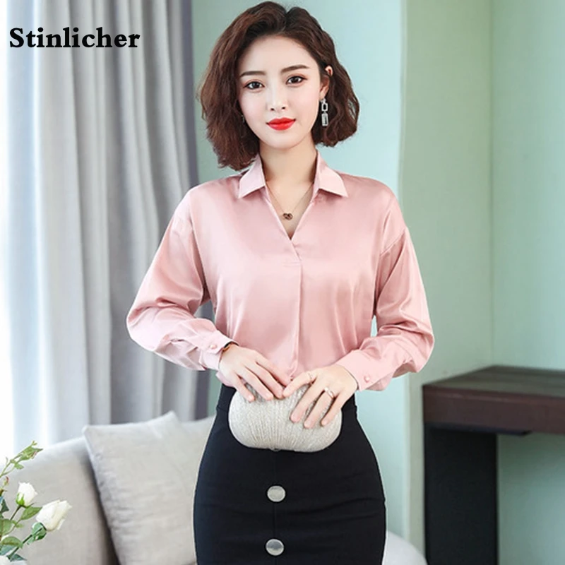 Plus size 2019 Spring Fashion Female Elegant Solid Chiffon Blouse Women Silk Satin Shirts Office Lady Career Blusa Pullover tops
Plus size 2019 Spring Fashion Female Elegant Solid Chiffon Blouse Women Silk Satin Shirts Office Lady Career Blusa Pullover tops