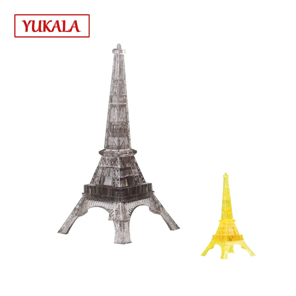 High quality dimensional crystal puzzle plastic building assembled toy gift. led music Ai Eiffel Tower in Paris Yellow and Gray
High quality dimensional crystal puzzle plastic building assembled toy gift. led music Ai Eiffel Tower in Paris Yellow and Gray