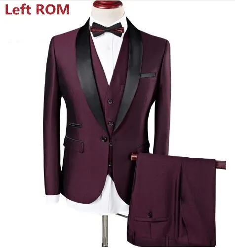 Men's suit 2019 wedding suit men's shawl collar 3 piece set Traje de hombre fashion men's business slim suit men's royal tuxedo
Men's suit 2019 wedding suit men's shawl collar 3 piece set Traje de hombre fashion men's business slim suit men's royal tuxedo