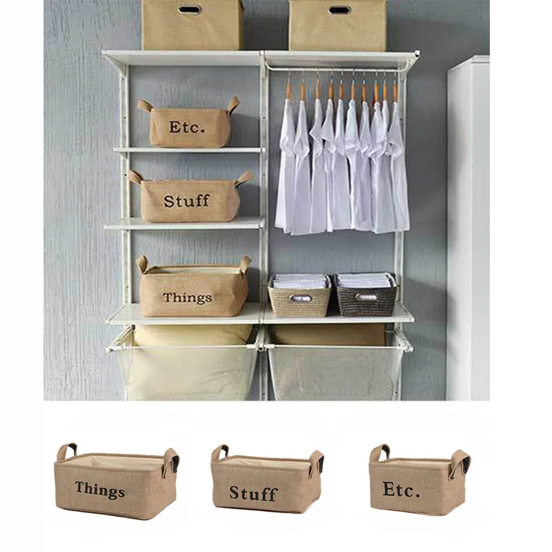 Rectangle Linen Storage Box Jute Storage Box Foldable Waterproof EVA Thickening Basket S/M/L Home Decor
Rectangle Linen Storage Box Jute Storage Box Foldable Waterproof EVA Thickening Basket S/M/L Home Decor