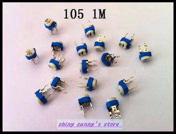 500pcs/Lot 105 1M ohm 1M R Trimpot Trimmer Pot Variable Resistor Horizontal Type Brand New
500pcs/Lot 105 1M ohm 1M R Trimpot Trimmer Pot Variable Resistor Horizontal Type Brand New