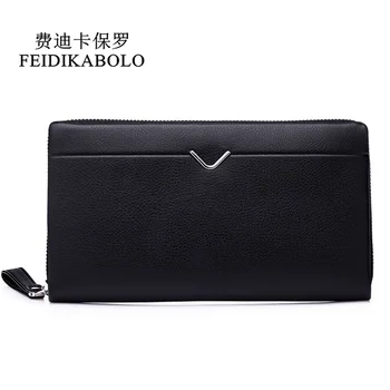 FEIDIKABOLO Men Leather Long Wallet Clutch Bag Men's Pruse Male Clutch Zipper Around Wallets Men Money Clip Wallet mltifunction
FEIDIKABOLO Men Leather Long Wallet Clutch Bag Men's Pruse Male Clutch Zipper Around Wallets Men Money Clip Wallet mltifunction
