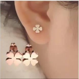 YUNRUO Modern Stylish Four Leaf Clover Earring Fashion Woman Jewelry Titanium Steel Rose Gold Color Gift Free Shipping Not Fade
YUNRUO Modern Stylish Four Leaf Clover Earring Fashion Woman Jewelry Titanium Steel Rose Gold Color Gift Free Shipping Not Fade