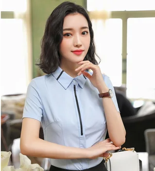 2019 Summer Uniform Styles Formal Blouses & Shirts For Ladies Office Work Wear Business Women Blouse Female Tops Clothes
2019 Summer Uniform Styles Formal Blouses & Shirts For Ladies Office Work Wear Business Women Blouse Female Tops Clothes