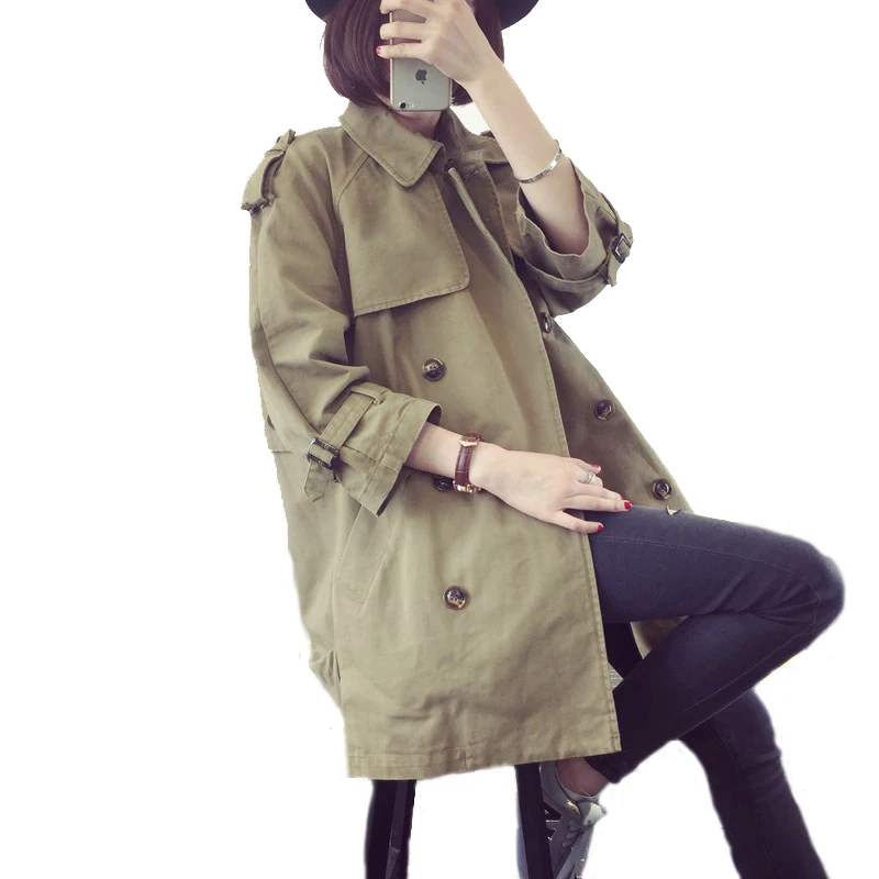 Women Double Breasted Windbreaker Coat Spring Casual Long Loose Casual Jacket Spliced Harajuku Coat Oversize Jacket Female
Women Double Breasted Windbreaker Coat Spring Casual Long Loose Casual Jacket Spliced Harajuku Coat Oversize Jacket Female