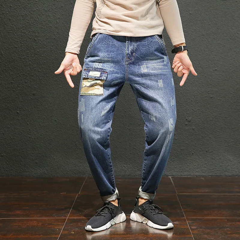 2018 Vomint New Mens Halen Jeans Cotton Trousers Camo Stitching Pocket Splice Wash Distressed Jeans Casual Pant for Male HLK5504
2018 Vomint New Mens Halen Jeans Cotton Trousers Camo Stitching Pocket Splice Wash Distressed Jeans Casual Pant for Male HLK5504