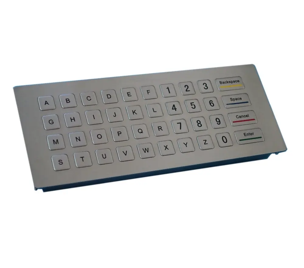 Custom 40 keys IP65 fully sealed USB/PS2/RS232 interface metal desktop keypad/keyboard with numbers,letters, function keys
Custom 40 keys IP65 fully sealed USB/PS2/RS232 interface metal desktop keypad/keyboard with numbers,letters, function keys