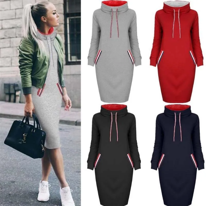 Wavaiov 2018 Autumn Winter Dress Long Sleeve Casual Party Dresses Vestido De Festa Women Dress Plus Size High Collar Robe Femme
Wavaiov 2018 Autumn Winter Dress Long Sleeve Casual Party Dresses Vestido De Festa Women Dress Plus Size High Collar Robe Femme