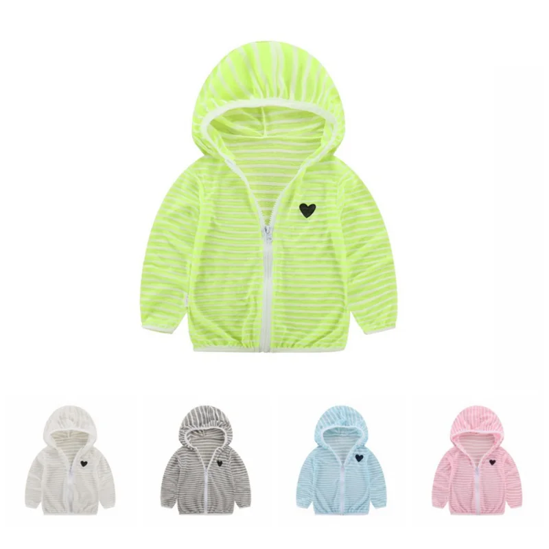 Summer Autumn Hooded Baby Jacket Striped Beach Breathable Sunscreen Jacket for Boys Girl Clothes Girl Coat
Summer Autumn Hooded Baby Jacket Striped Beach Breathable Sunscreen Jacket for Boys Girl Clothes Girl Coat