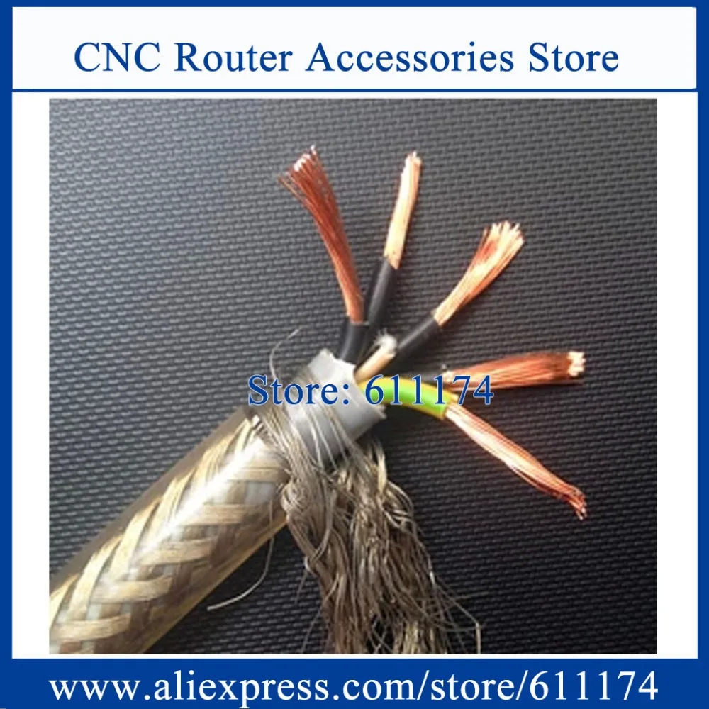 5m High quality 1.5-square meter, 5 core Shielded Cable for cnc machine, spindle, inverter and step motors
5m High quality 1.5-square meter, 5 core Shielded Cable for cnc machine, spindle, inverter and step motors