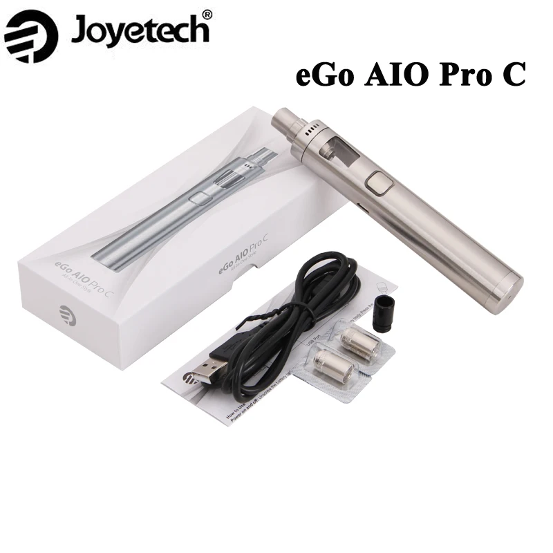 Original E Cigarette Joyetech eGo AIO Pro C All-in-One Starter Kit Box Mod with 4ml Tank Powered by 18650 Battery (Not included)
Original E Cigarette Joyetech eGo AIO Pro C All-in-One Starter Kit Box Mod with 4ml Tank Powered by 18650 Battery (Not included)