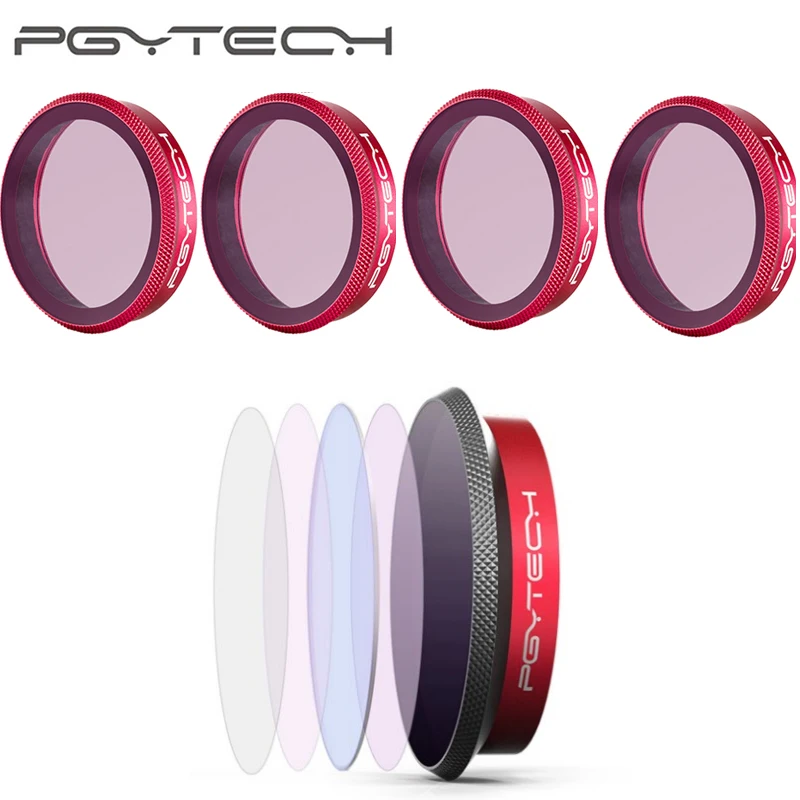 PGYTECH Osmo Action Lens Filter ND8/16/32/64 ND-PL CPL Set Professional version For DJI OSMO Action Sports Camera Accessories
PGYTECH Osmo Action Lens Filter ND8/16/32/64 ND-PL CPL Set Professional version For DJI OSMO Action Sports Camera Accessories