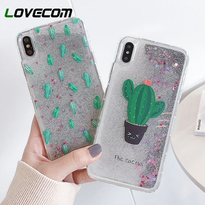 LOVECOM Cute Cactus Glitter Powder Quicksand Case For iPhone X XS XR XS Max 6S 7 8 Plus Soft Silicone Protector Full Body Cover
LOVECOM Cute Cactus Glitter Powder Quicksand Case For iPhone X XS XR XS Max 6S 7 8 Plus Soft Silicone Protector Full Body Cover