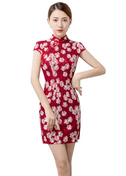 Shanghai Story Short SLeeve Red Qipao Short Cheongsam chinese traditional dress Chinese Oriental dress for Women
Shanghai Story Short SLeeve Red Qipao Short Cheongsam chinese traditional dress Chinese Oriental dress for Women