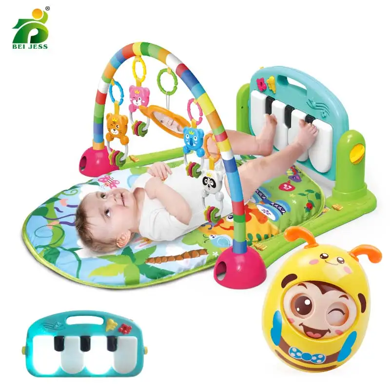 3 In 1 Baby Educational Play Mats For Kids Piano Light Keyboard Newborn Gym Rug And Cute Bell Tumbler Toy BEI JESS
3 In 1 Baby Educational Play Mats For Kids Piano Light Keyboard Newborn Gym Rug And Cute Bell Tumbler Toy BEI JESS