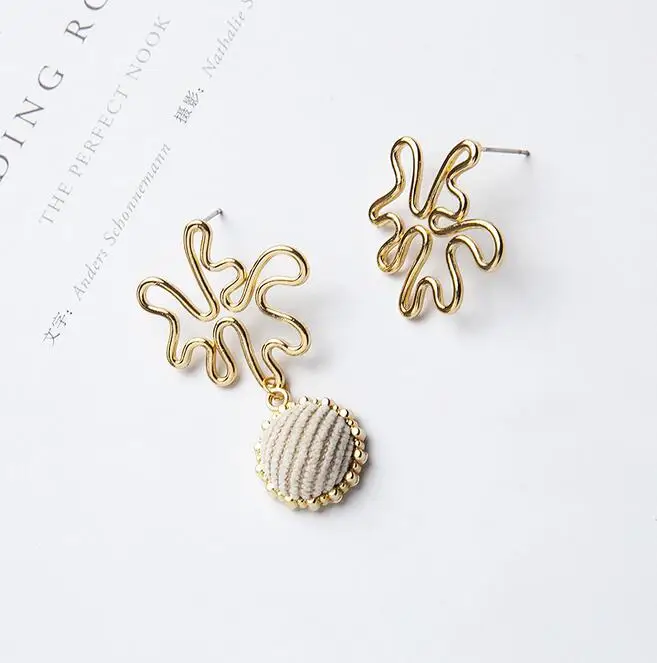 New alloy color retention geometry irregular DIY earrings handmade material package accessories 10pcs | Украшения и аксессуары