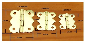 100pcs 25*20 Mini Butterfly Style steel with golden Cabinet Drawer Butt wooden gift box Hinge
100pcs 25*20 Mini Butterfly Style steel with golden Cabinet Drawer Butt wooden gift box Hinge