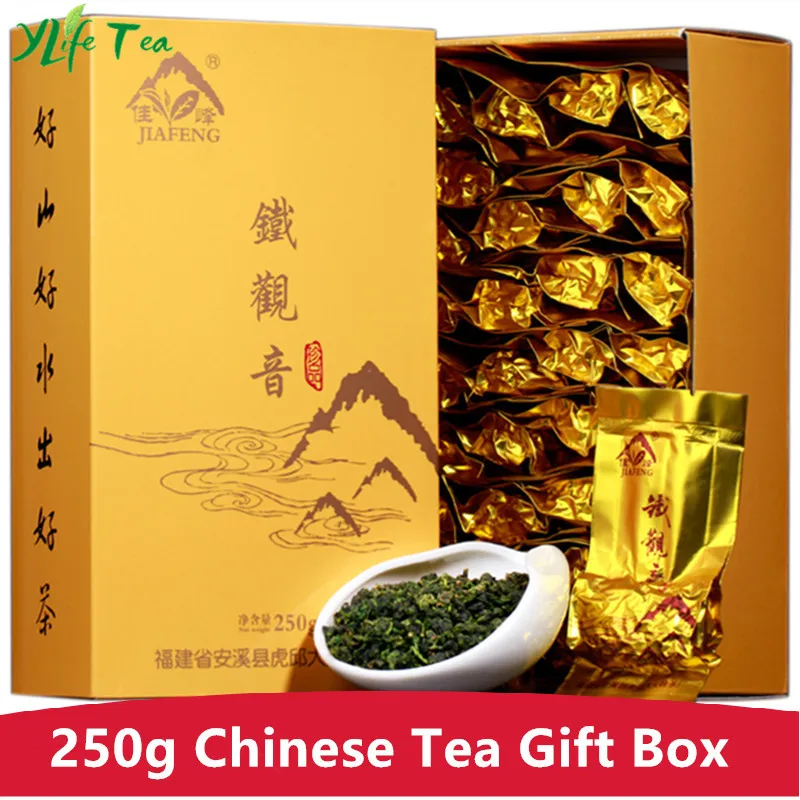 

Chinese Anxi Tieguanyin Tea New Brand 250g China Authentic Rhyme Flavor Green Tea Natural Organic Health Oolong Tea Weight Loss