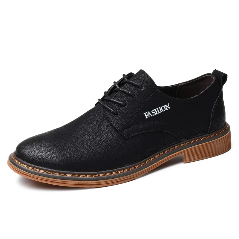 Fashion Men Genuine Leather shoes low heel casual lace up retro leather British style breathable male loafers zapatos de hombre
Fashion Men Genuine Leather shoes low heel casual lace up retro leather British style breathable male loafers zapatos de hombre