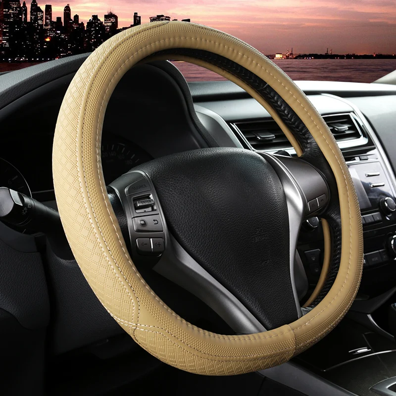 D Shape Leather Car Steering Wheel Cover Four Seasons Steering Wheel Hubs For Interior Accessories
D Shape Leather Car Steering Wheel Cover Four Seasons Steering Wheel Hubs For Interior Accessories