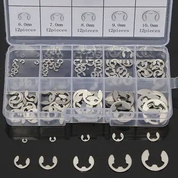 120x Stainless E-Clip Washer Assortment Kits Retaining Snap Ring Circlip Kit 1.5mm to 10mm Circlip Washer Hardware Accessories
120x Stainless E-Clip Washer Assortment Kits Retaining Snap Ring Circlip Kit 1.5mm to 10mm Circlip Washer Hardware Accessories