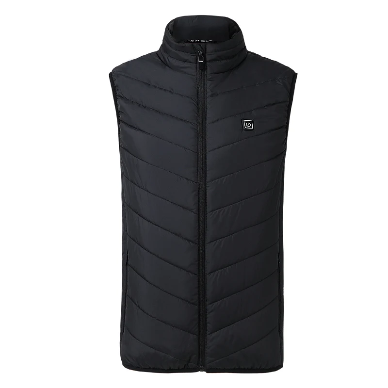 New Men Women Electric Heated Vest Heating Waistcoat USB Thermal Warm Cloth Feather Hot Sale Winter Jacket GC1101 Flash Deal TOP | Мужская