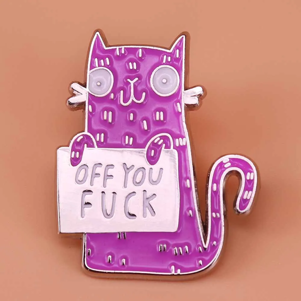 Cat enamel pin cute animal brooch cocked tail cats badge funny quote jewelry men women shirts backpack accessory
Cat enamel pin cute animal brooch cocked tail cats badge funny quote jewelry men women shirts backpack accessory