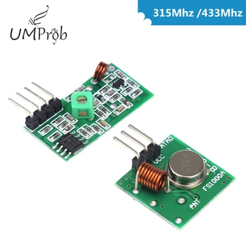 315Mhz / 433Mhz Rf Transmitter and Receiver Module Kit for arduino Raspberry pi Wireless Diy
315Mhz / 433Mhz Rf Transmitter and Receiver Module Kit for arduino Raspberry pi Wireless Diy