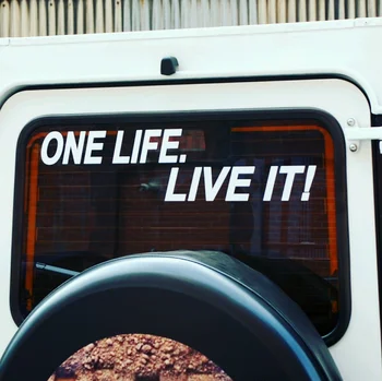 For Defender 110 90 Rear or side window One Life. Live it! decal sticker Car Styling
For Defender 110 90 Rear or side window One Life. Live it! decal sticker Car Styling