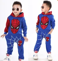 CNJiaYun Spiderman Baby Boys Clothing Sets Sport Suit For Boys Clothes Spring Spider Man Cosplay Kids Costumes Clothes image