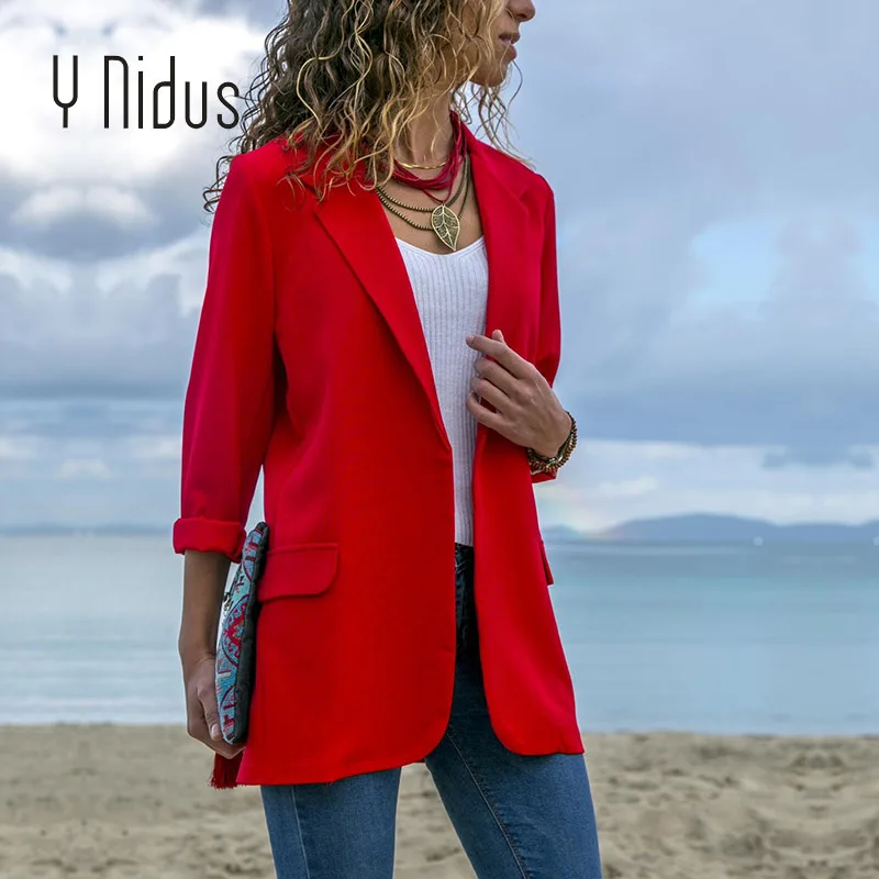 Slim Blazers Women Autumn Suit Jacket Female Work Office Lady Suit Black None Button Business Notched Blazer Coat Fashion Zevrez
Slim Blazers Women Autumn Suit Jacket Female Work Office Lady Suit Black None Button Business Notched Blazer Coat Fashion Zevrez