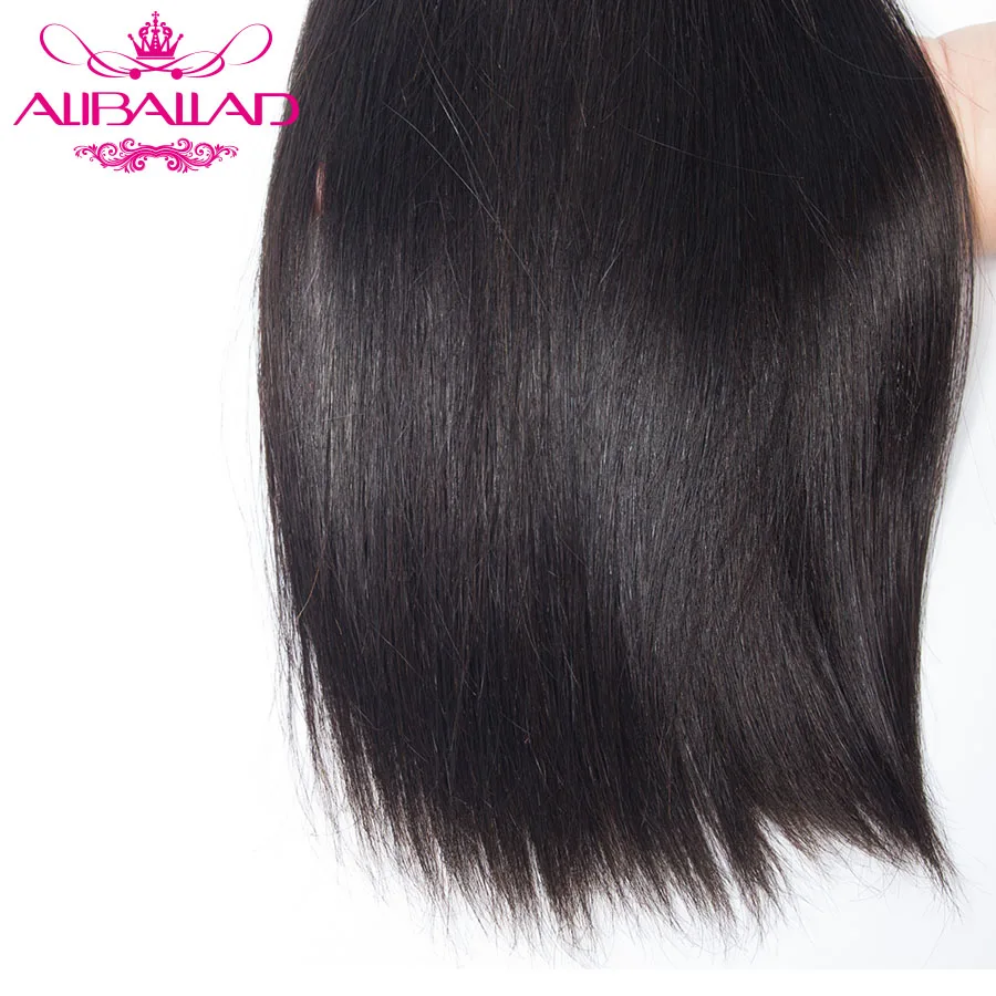 Aliballad Brazilian Straight Hair Non-Remy Hair Bundle 8-28 Inch Natural Color Human Hair Weaving7