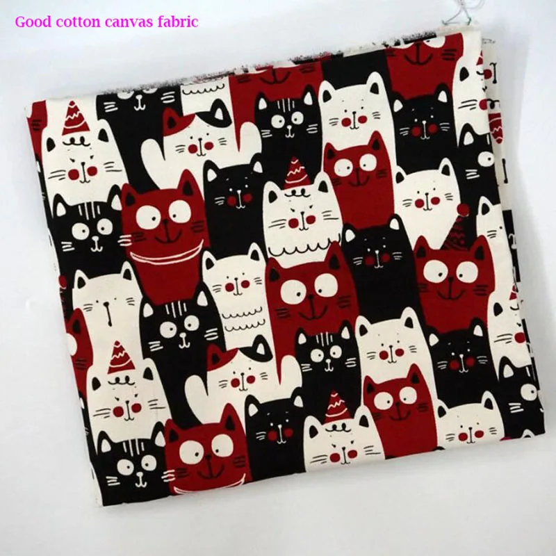 Good Cotton Canvas Cat Fabric For Bag Cartoon Cute Cat Printed Canvas Fabric for Shoes Sewing Patchwork Diy Pillow Table Cloth
Good Cotton Canvas Cat Fabric For Bag Cartoon Cute Cat Printed Canvas Fabric for Shoes Sewing Patchwork Diy Pillow Table Cloth
