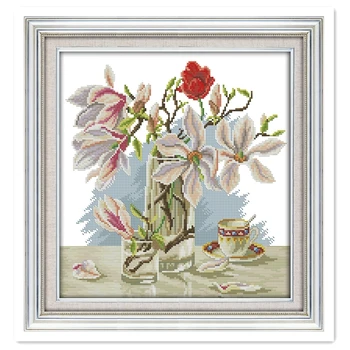 Magnolia Flower (4) Chinese Counted Cross Stitch Patterns Kits Embroidery Cross Set Needlework Painting 11CT Printed On Canvas
Magnolia Flower (4) Chinese Counted Cross Stitch Patterns Kits Embroidery Cross Set Needlework Painting 11CT Printed On Canvas