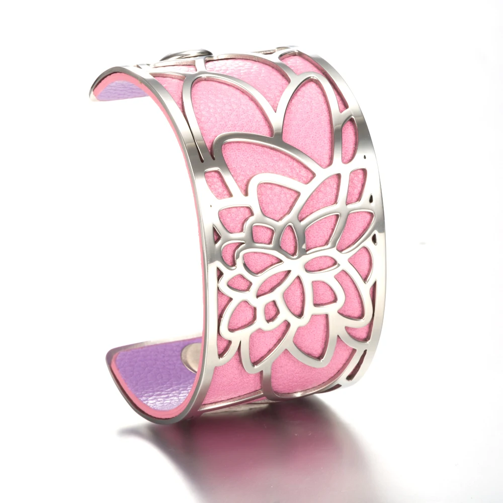 Legenstar Opening Stainless Steel Cuff Bracelet&Bangle for Women Colorful DIY Leather Reversible Color Women Pulseira Feminina
Legenstar Opening Stainless Steel Cuff Bracelet&Bangle for Women Colorful DIY Leather Reversible Color Women Pulseira Feminina