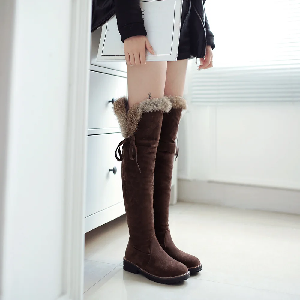 Thin Heels Med Casual Fashion Women Boots Solid Over-the-Knee Sewing Long Boots Flock Round Toe Slip-On Concise Winter Shoes
Thin Heels Med Casual Fashion Women Boots Solid Over-the-Knee Sewing Long Boots Flock Round Toe Slip-On Concise Winter Shoes