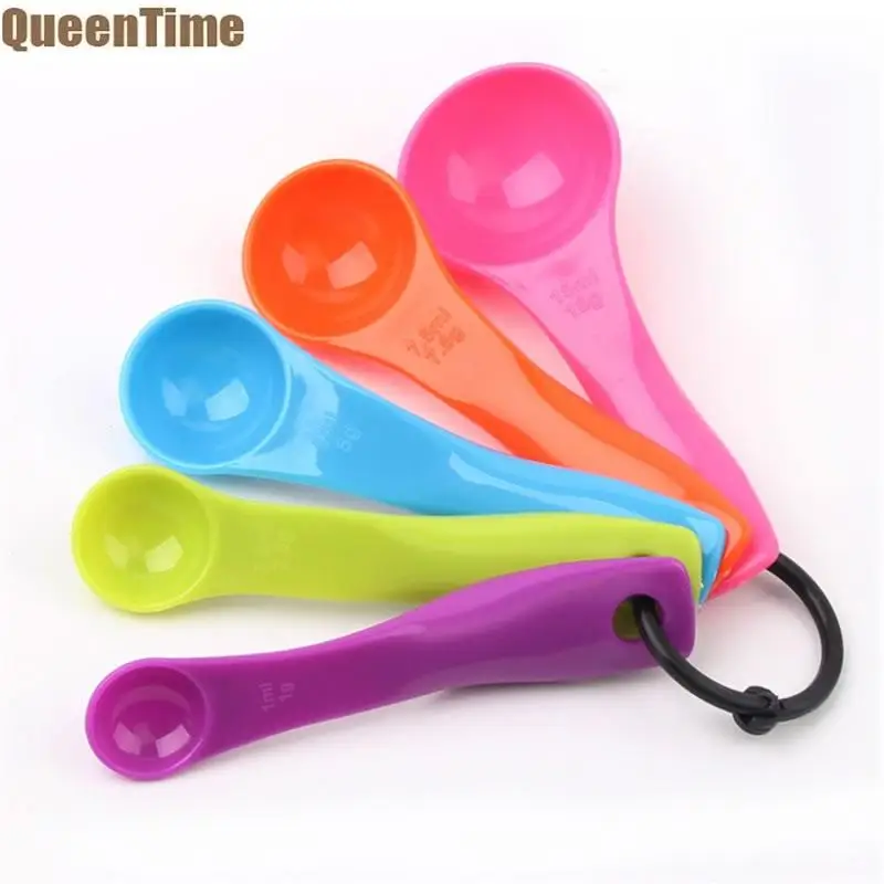 QueenTime 5PCS Spice Measuring Spoons Plastic Teaspoons With Scale Colorful Sugar Salt Spoon Portable Kitchen Gadget For Cooking
QueenTime 5PCS Spice Measuring Spoons Plastic Teaspoons With Scale Colorful Sugar Salt Spoon Portable Kitchen Gadget For Cooking