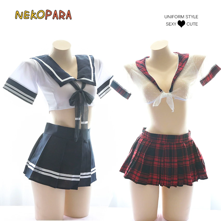 Student Uniform Style Sexy Cute Women's Exotic Apparel Transparent Sailor Collar Shrt & Extra Mini Skirt Lingerie Set
Student Uniform Style Sexy Cute Women's Exotic Apparel Transparent Sailor Collar Shrt & Extra Mini Skirt Lingerie Set