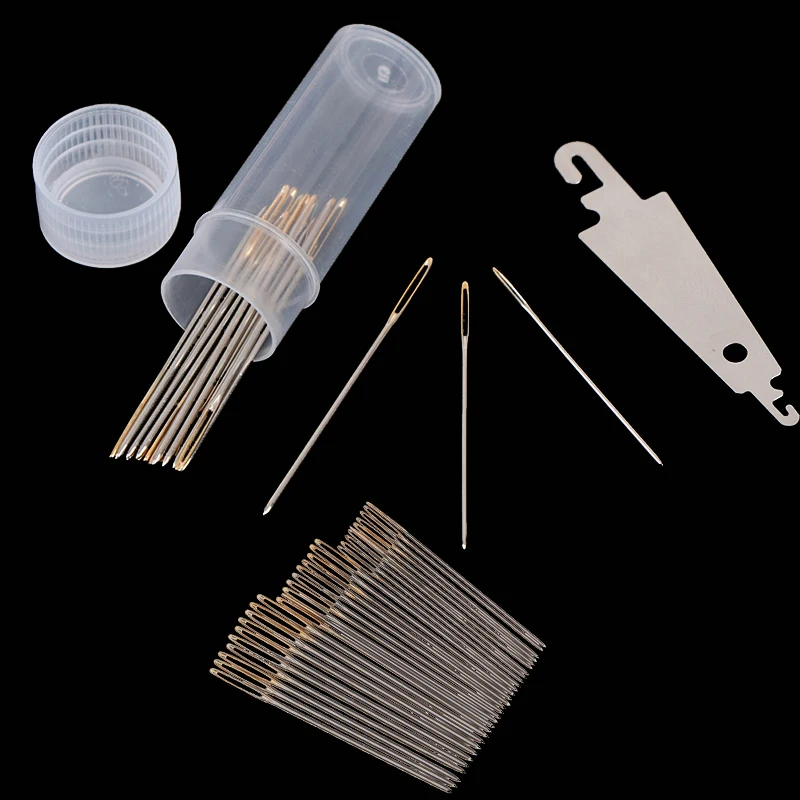30pcs 3.4cm 3.7cm 4.1cm DIY Sewing Accessories Hand Sewing Needles Gold Eye Embroidery Cross Stitch Needles With Threaders Home
30pcs 3.4cm 3.7cm 4.1cm DIY Sewing Accessories Hand Sewing Needles Gold Eye Embroidery Cross Stitch Needles With Threaders Home