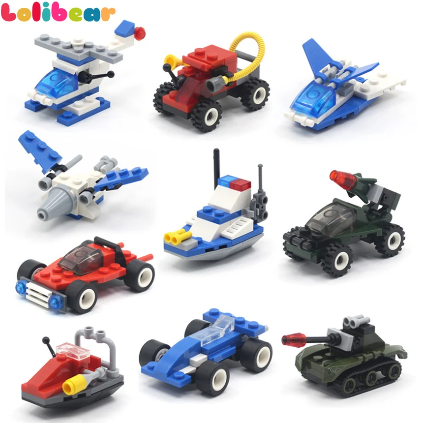 10Styles Mini Block Transportation Helicopter Truck Compatible Bricks Assembled Building Blocks Model Toys for Kids Boys Gift
10Styles Mini Block Transportation Helicopter Truck Compatible Bricks Assembled Building Blocks Model Toys for Kids Boys Gift