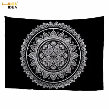 HUGSIDEA Wall Decor Hanging Tapestry Indian Mandala Black Tapestry Bohemian Blanket Boho Beach Hippie Tapestries Table Bed Mat
HUGSIDEA Wall Decor Hanging Tapestry Indian Mandala Black Tapestry Bohemian Blanket Boho Beach Hippie Tapestries Table Bed Mat