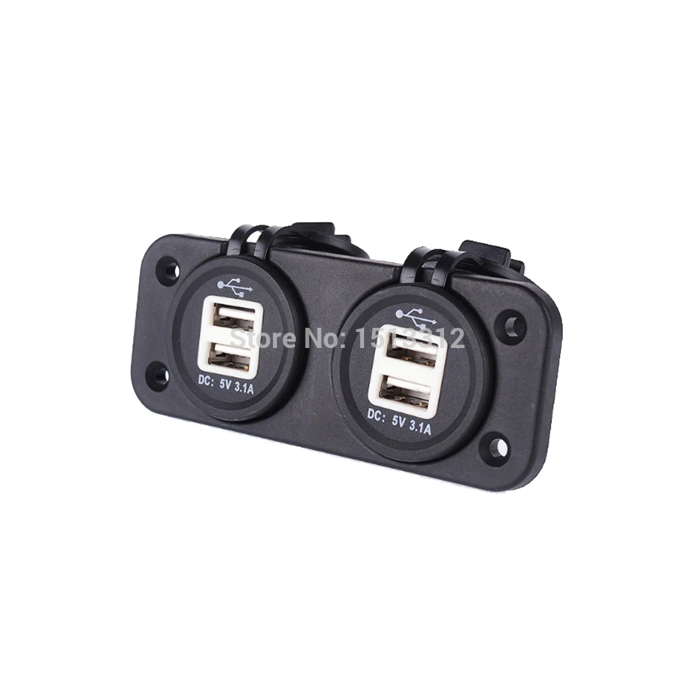 DIY 12-24V DIY Water Resistant 5V 3.1A 4-Port USB Car Charger Adapter w/ Blue LED Light
DIY 12-24V DIY Water Resistant 5V 3.1A 4-Port USB Car Charger Adapter w/ Blue LED Light