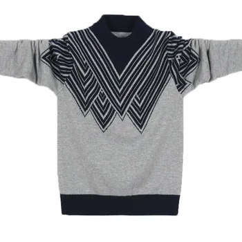 Children's sweater cotton boy's round neck pullover thick wool sweater 4-16 years old
Children's sweater cotton boy's round neck pullover thick wool sweater 4-16 years old