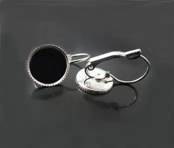 Blank Clip Hook Earrings Bases Settings with Round Bezel Resin Cabochons French Ear Wires Findings Settings Rhodium tone Plated
Blank Clip Hook Earrings Bases Settings with Round Bezel Resin Cabochons French Ear Wires Findings Settings Rhodium tone Plated