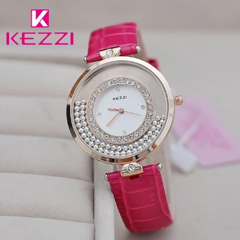 KEZZI Brand Ladies Dress Watch Casual Fashion Flowing Bead Inlaid Crystal Dial Waterproof PU Strap Quartz Watches For Women
KEZZI Brand Ladies Dress Watch Casual Fashion Flowing Bead Inlaid Crystal Dial Waterproof PU Strap Quartz Watches For Women